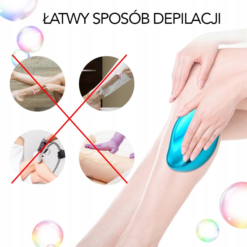 DEPILATOR KRYSZTAŁOWY EPILATOR DO DEPILACJI blue Funkcje golenie