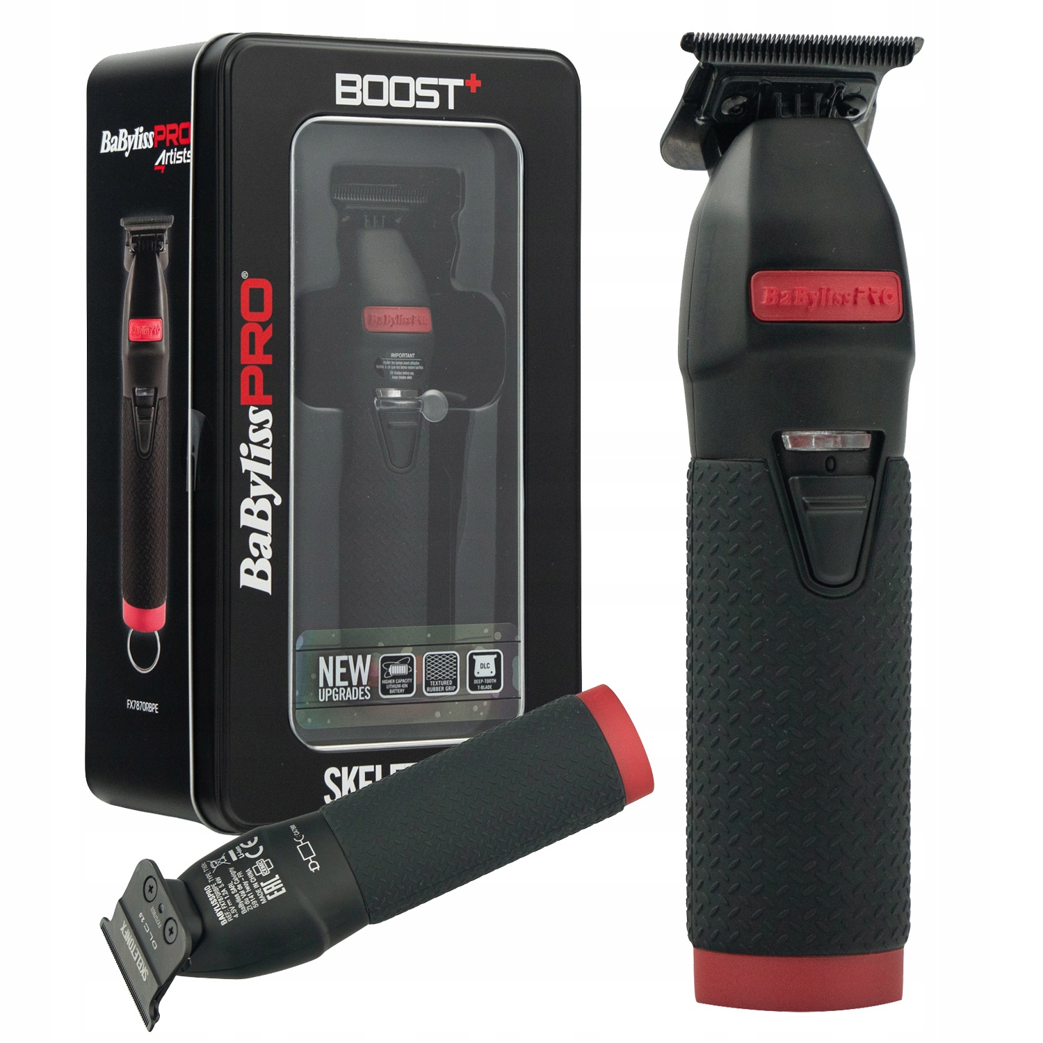 Zastřihovač vlasů a vousů Babyliss Pro SkeletonFX Boost+ FX7870RBPE černo-červený
