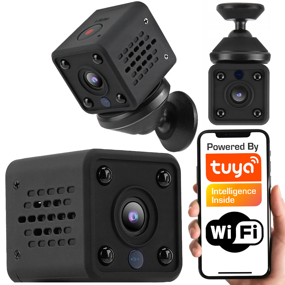 Mini Kamera Ip Ir Akumulator Monitoring Wykrywanie Ruchu Wifi Onvif Tuya