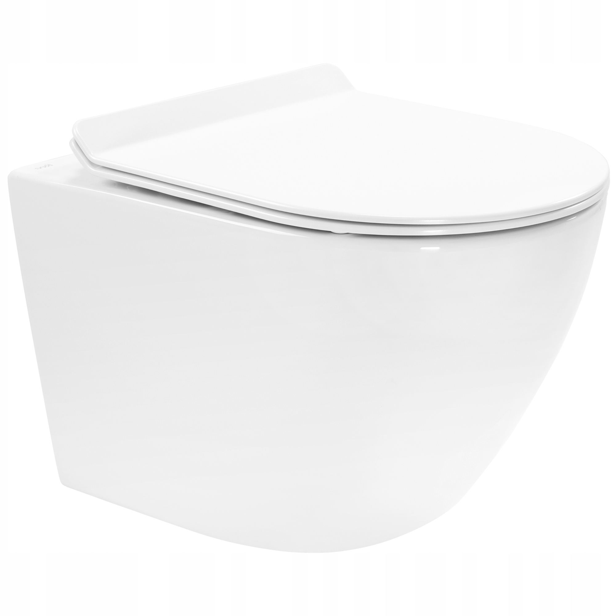 Wc Závesná Misa Carter Biela Slim Rimless N2