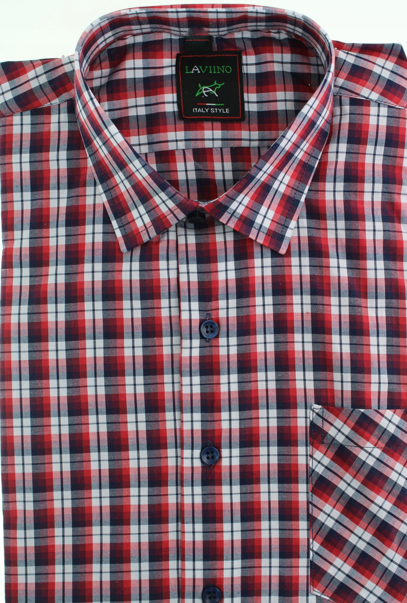 

Koszula Męska Elegancka W Kratę Duża 6XL K119