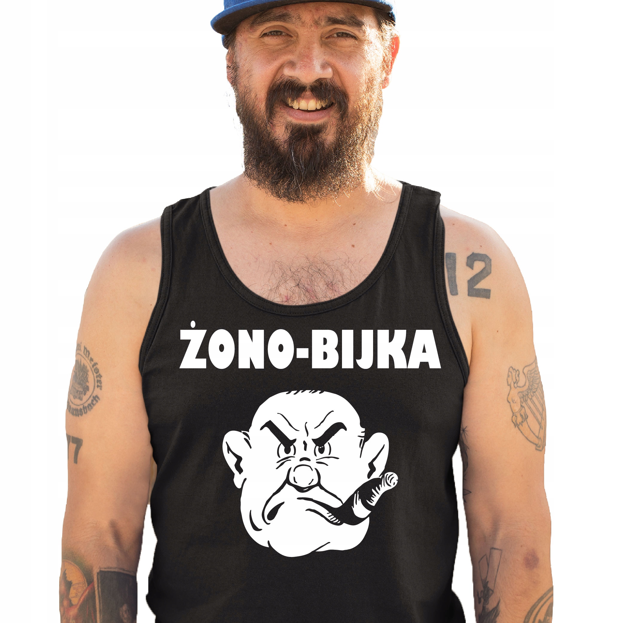 

Bezrękawnik Zabawny Żonobijka Żono-bijka
