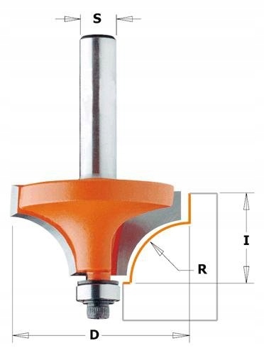 Cmt 939.190.11 Fréza Hm R=3,2 D=19,1 I=12,7 S=8