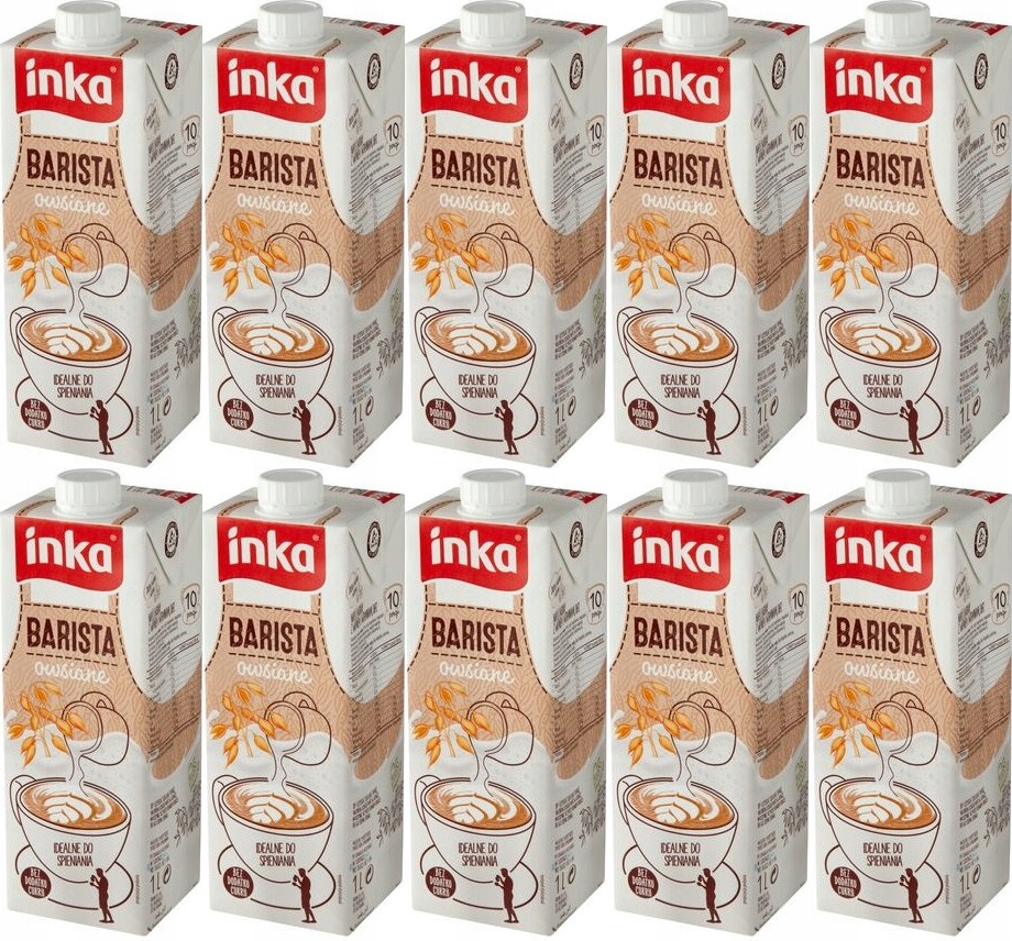 Inka Napój owsiany Barista Mleko Owsiane Zestaw 10 x 1 L