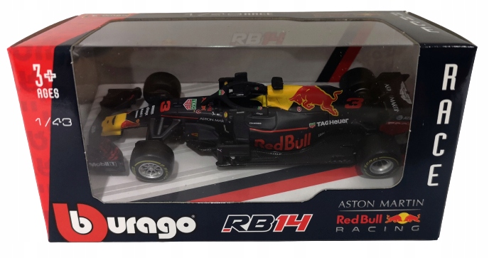 

Bburago 1:43 Red Bull RB14 F1 Daniel Ricciardo #3