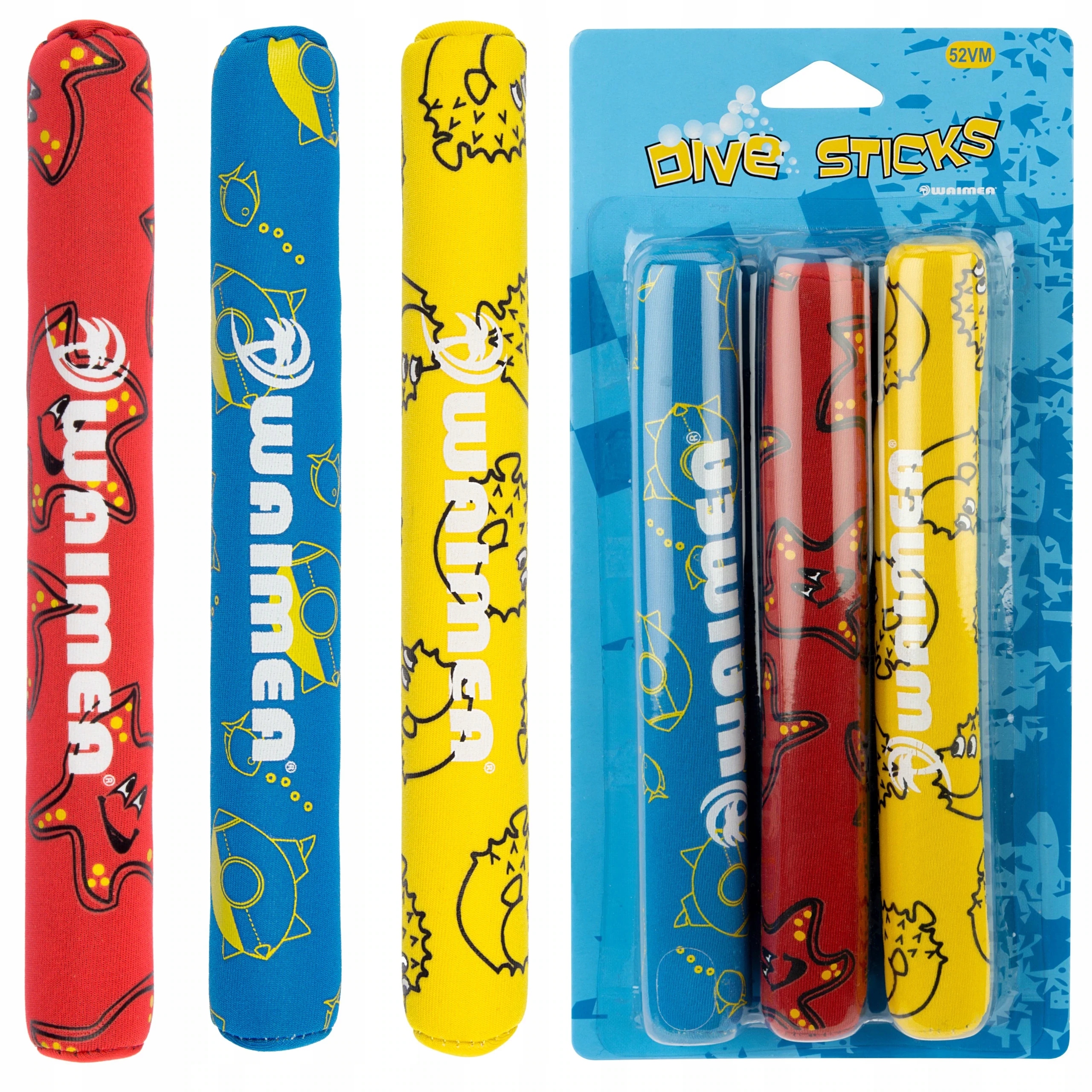 Pałeczki do nauki nurkowania wody serpentyny patyczki WAIMEA x3