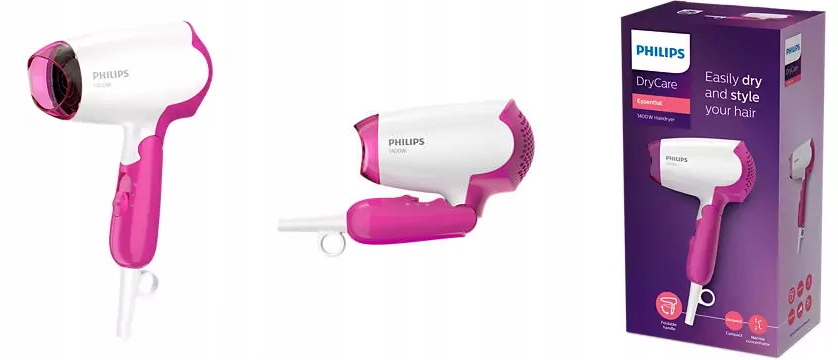

Suszarka do włosów Philips BHD003 turystyczna