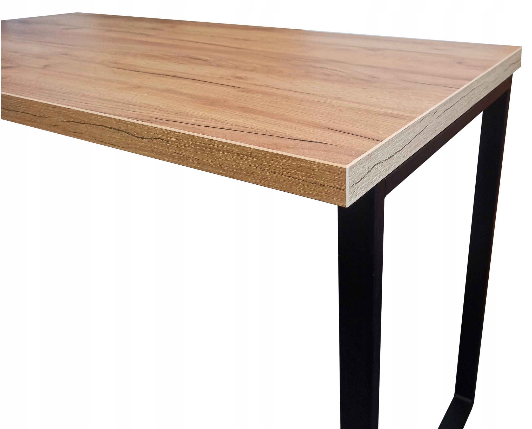 BIURKO LOFT 120X60 CM BLAT POGRUBIONY 36 mm KOMPUTEROWE DĄB CRAFT ZŁOTY Marka Zarbau