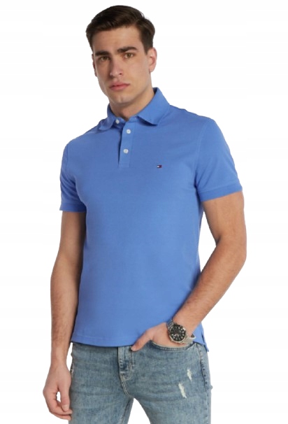 Tommy Hilfiger Modré Polokošile Z Bavlny S Logem XL 6EA