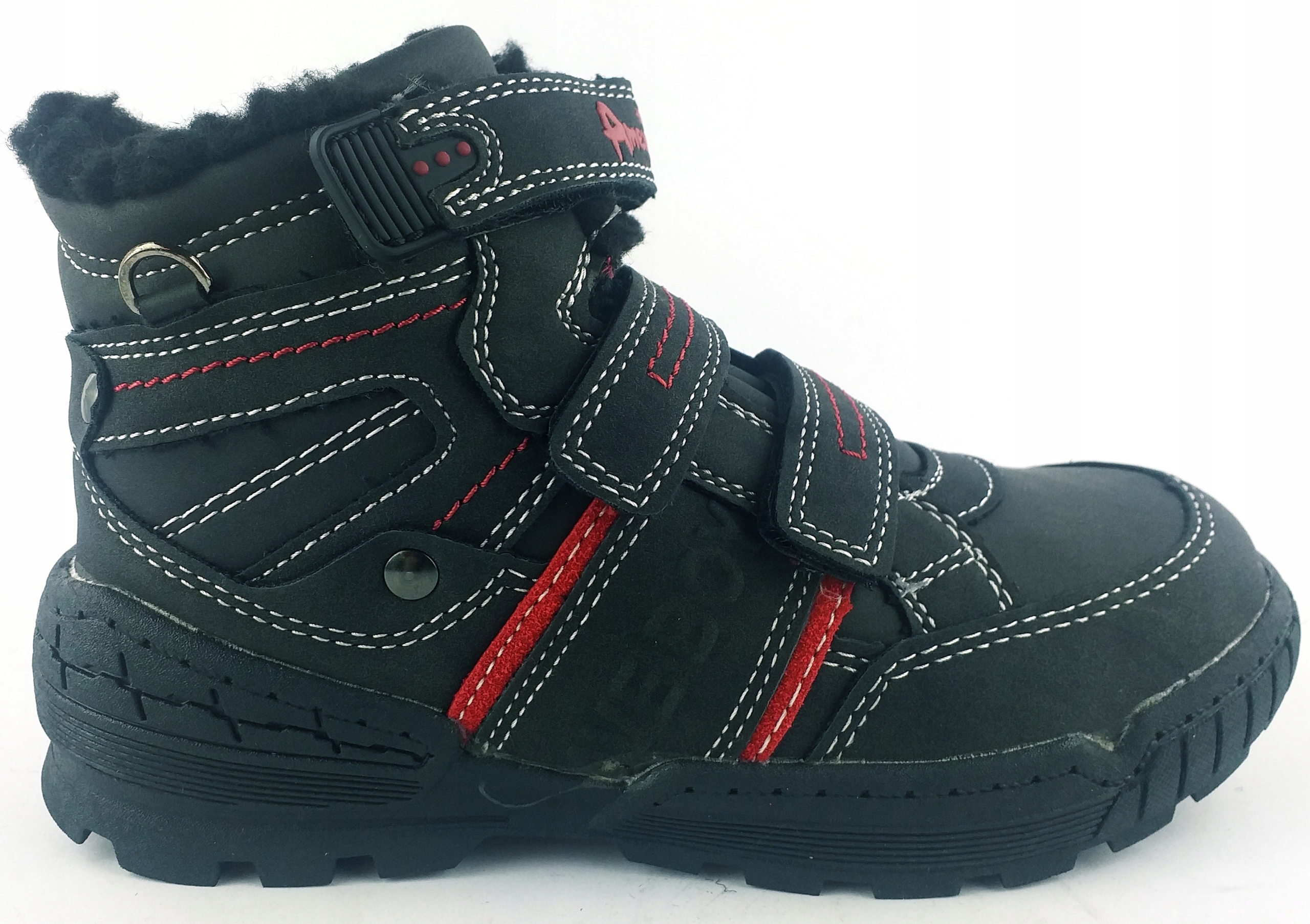 

American Club Buty Trapery Zimowe Na Rzepy 29