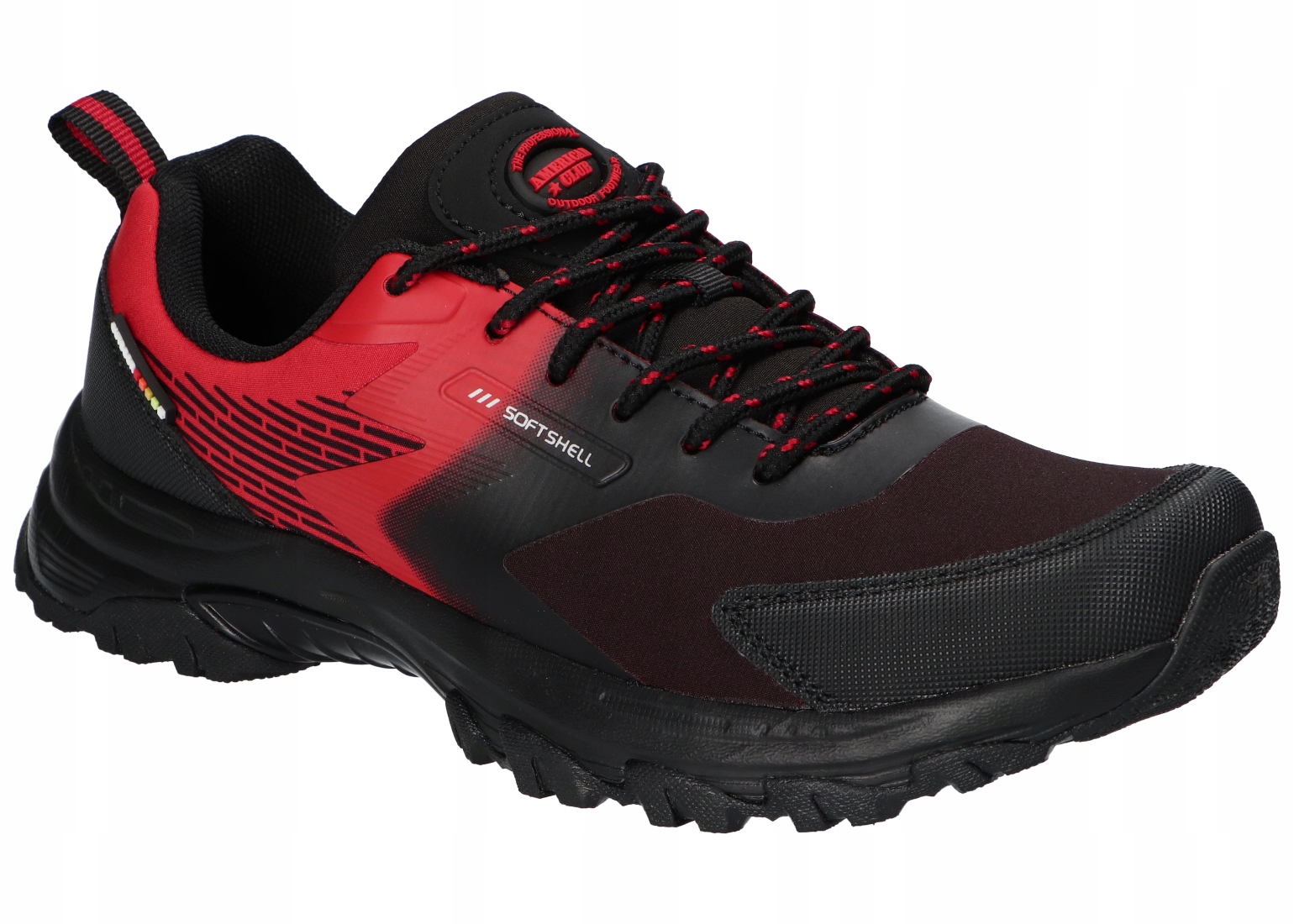 American Club WT267 Originální Trekové Sportovní Boty Softshell Red 37