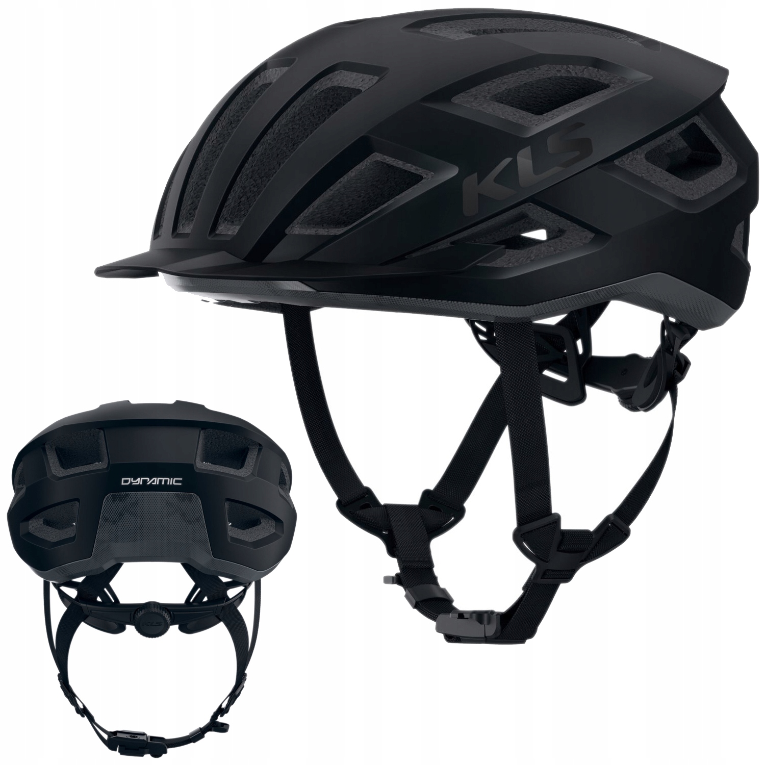 Kask Rowerowy Kellys Dynamic II L/XL Black Otwory Wentylacyjne 58-61cm