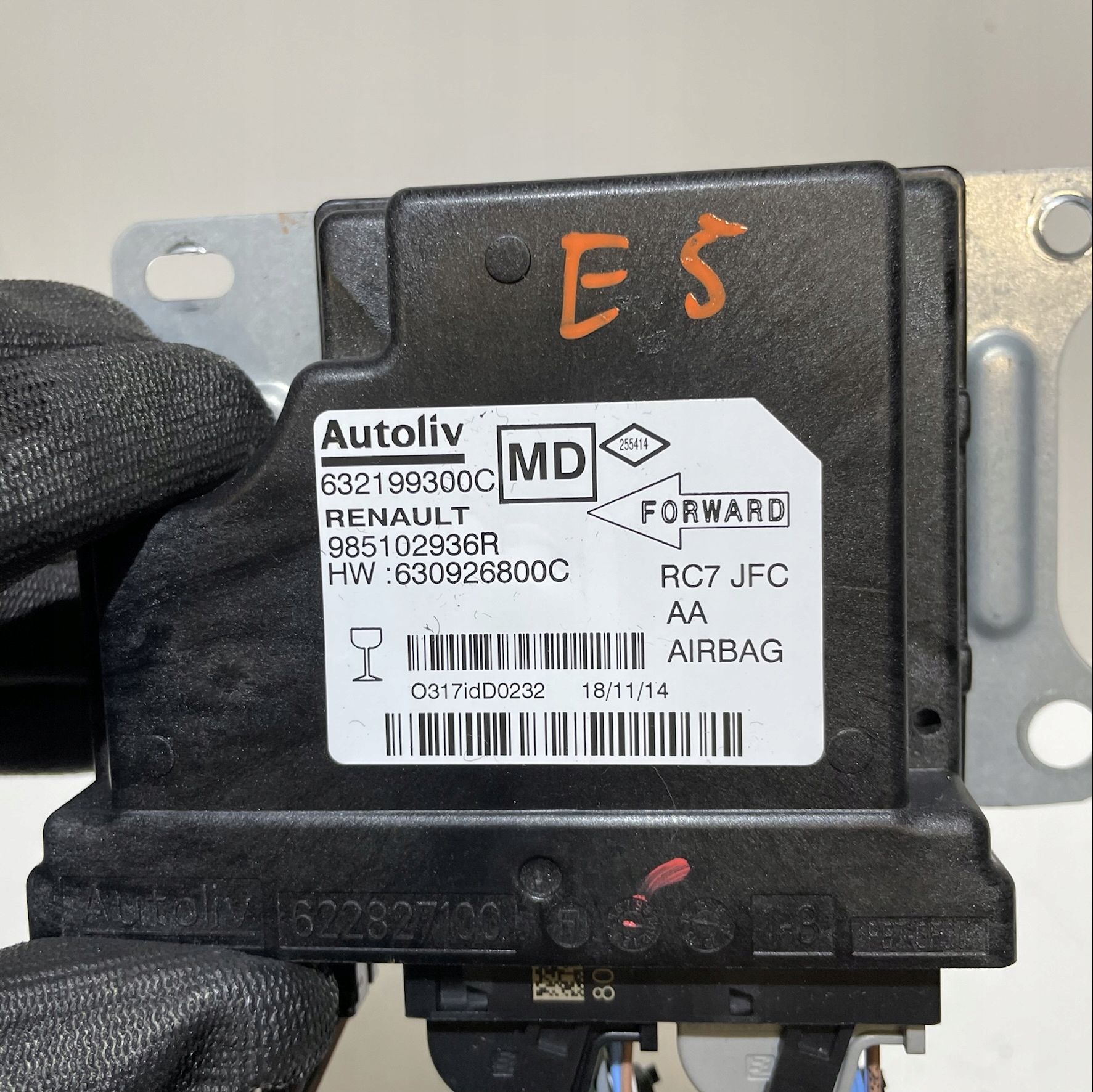 RENAULT ESPACE V SENSOR MODULE AIRBAG 985102936R