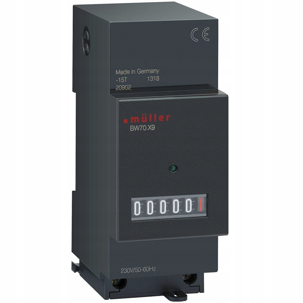 

Licznik motogodzin Müller BW7029 na szynę IP50