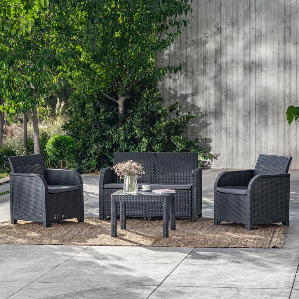 KETER STÓŁ STOLIK OGRODOWY MAŁY KWADRATOWY CORFU ORLANDO 59x59x43cm GRAFIT EAN (GTIN) 5902860170846