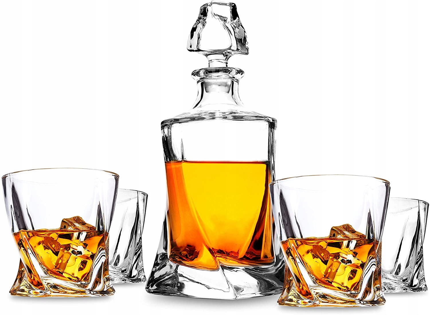 

Bohemia Quadro Zestaw Do Whisky Karafka I Szklanki