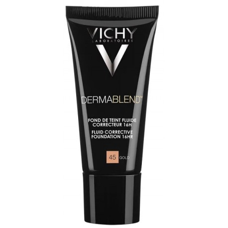 Vichy Dermablend 45 Gold fluid o wysokim kryciu trwałość do 16H SPF35 30 ml