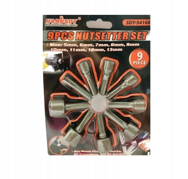 NASADKI KOŃCÓWKI DO WKRĘTARKI 5-13 mm FARMER