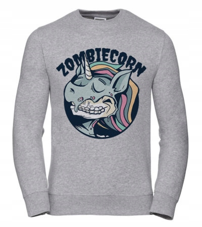 Dámská Mikina Zombiecorn, velikost 3XL, šedá