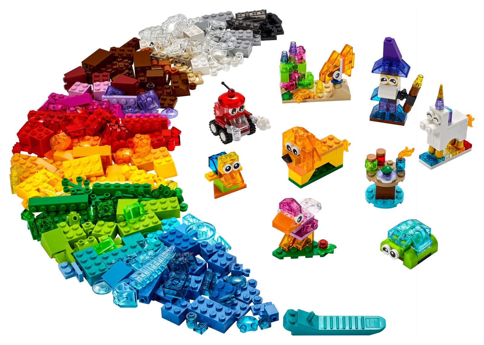 LEGO 11013 Kreatywne przezroczyste klocki Marka LEGO