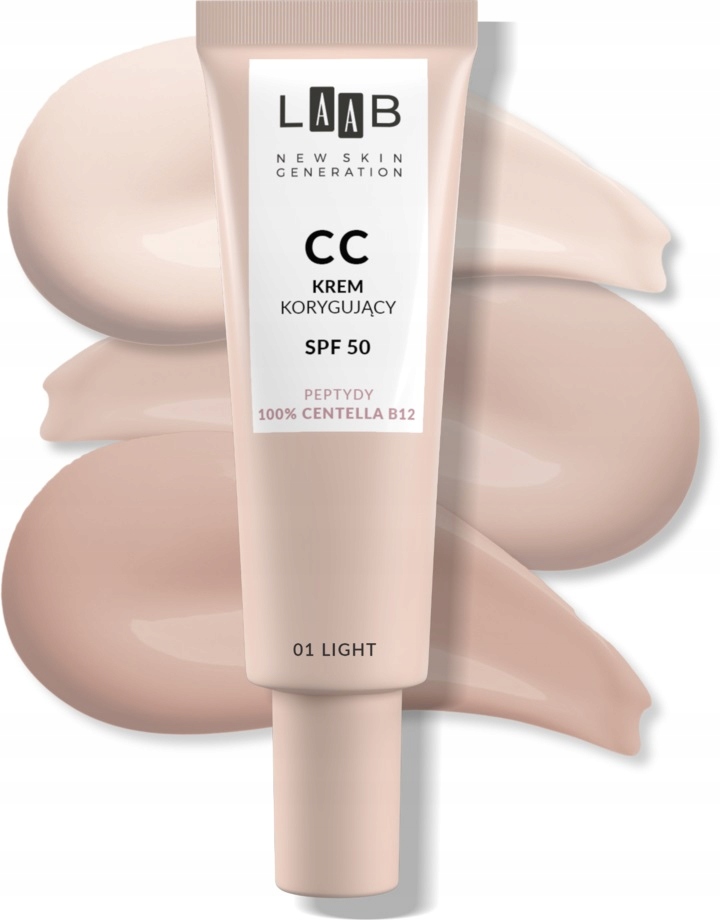 Aa Laab 100% Centella B12 Krem CC korygujący SPF50 nr 01 Light
