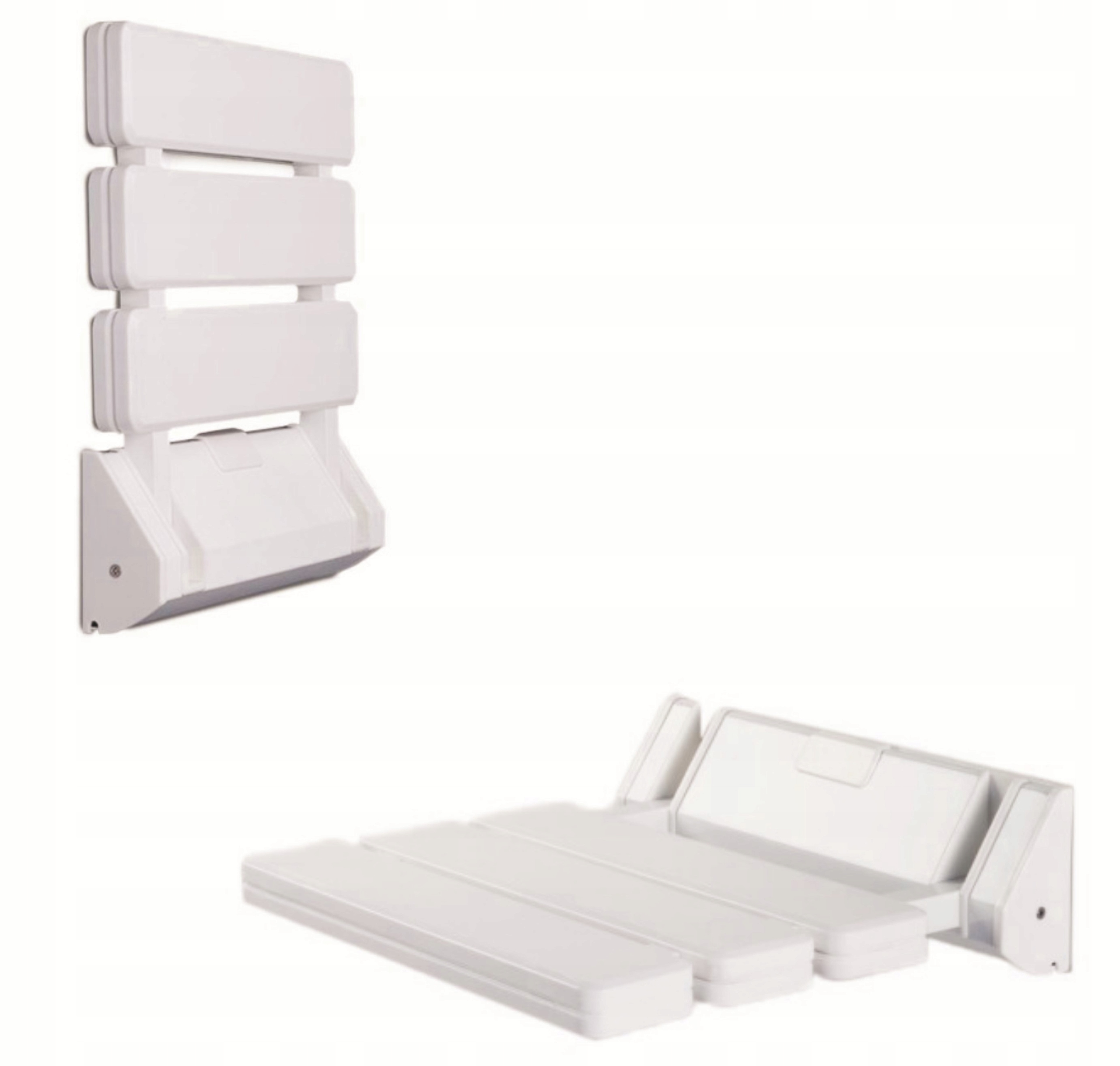 Siedzisko Ścienne Składane do 130 Kg Krzesełko Prysznicowe