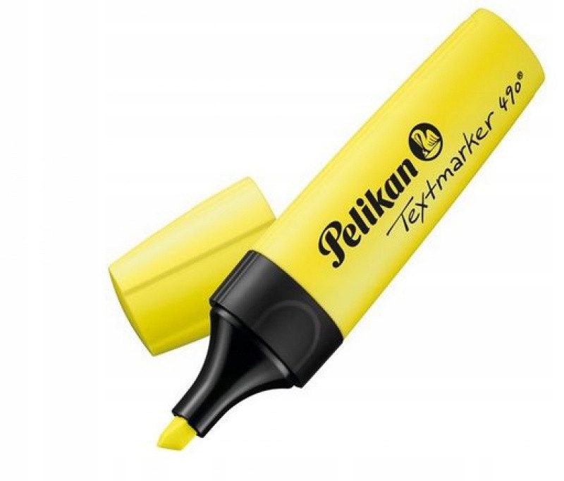 Zakreślacz Żółty do Notatek Szkolny WYSOKA JAKOŚĆ!