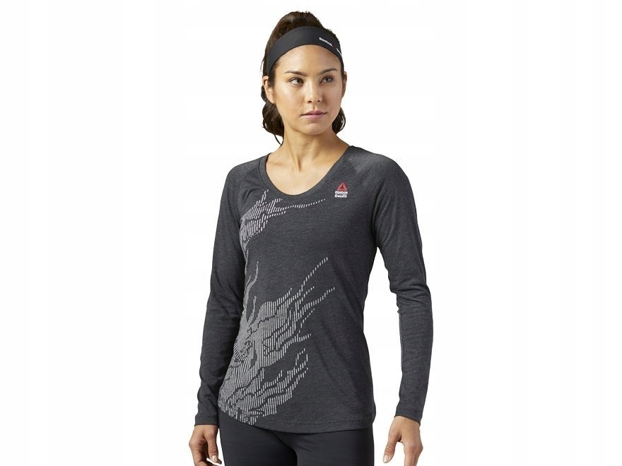 Koszulka z długim rękawem Reebok damska Burnout sportowa longsleeve fitness