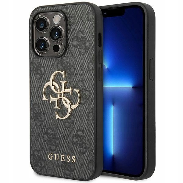 Originální pouzdro Guess pro iPhone 15 Pro 6.1", šedé obal, zadní kryt