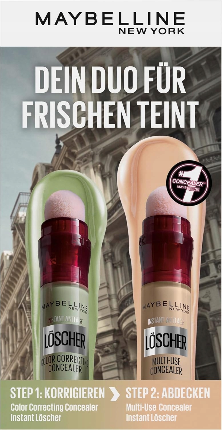 Maybelline Instant Anti-Age zelený tekutý korektor Light střední krytí