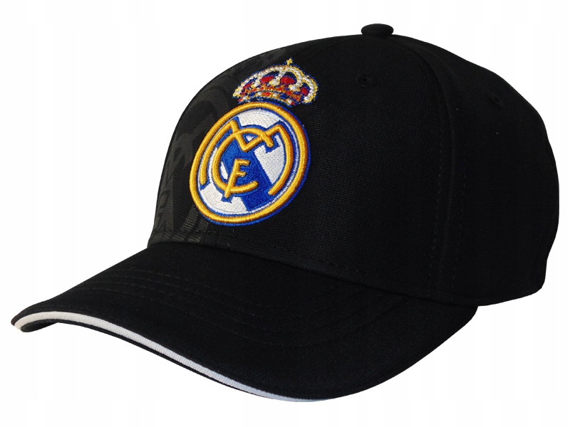 Real Madryt Czapka Z Daszkiem Dla Dzieci Wyszywane Logo Black Kids 1 Czarna