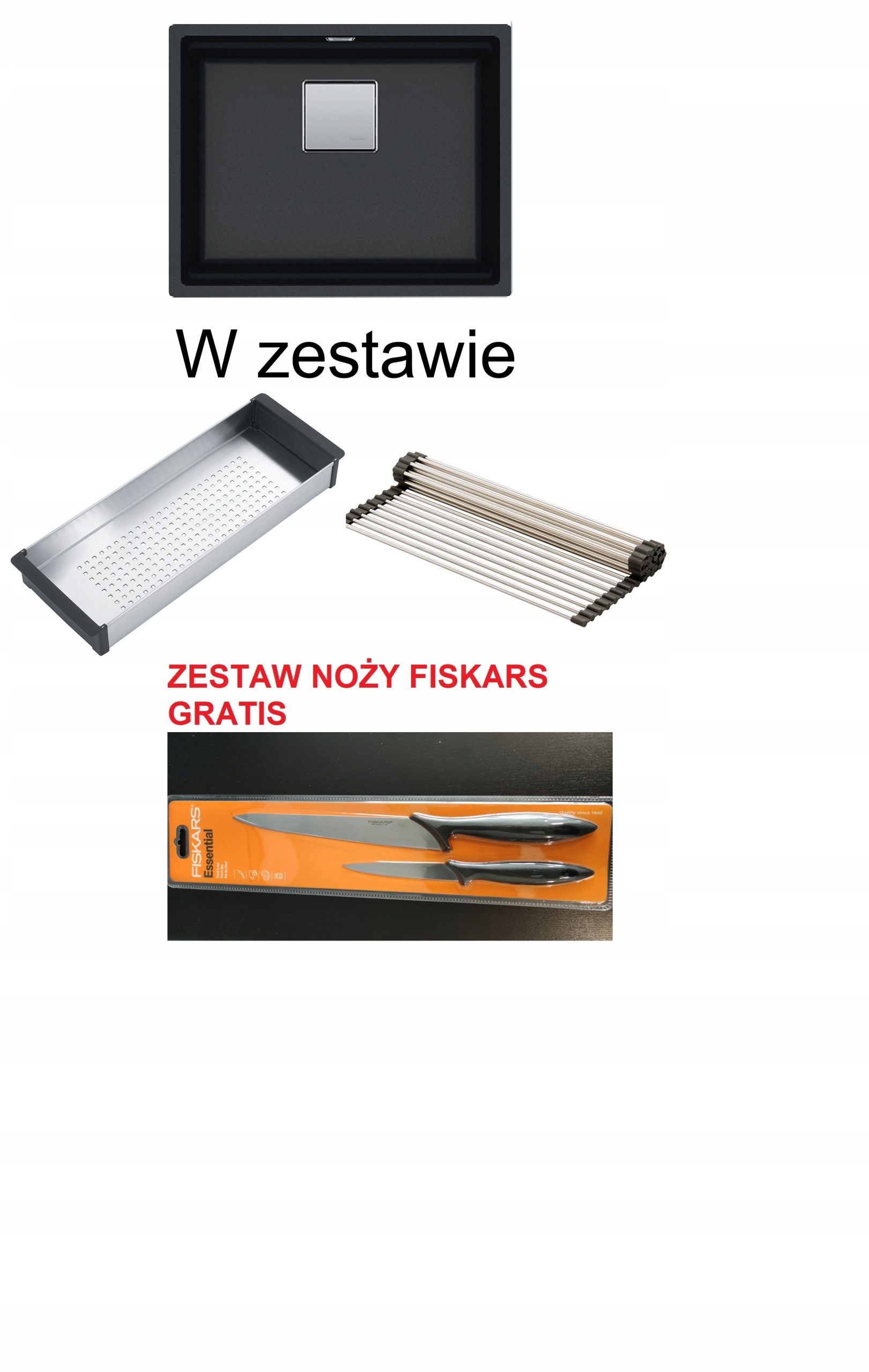 Zlew Franke KNG 110-52 czarny mat