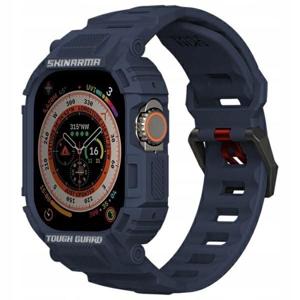 Skinarma řemínek+pouzdro Mecha 2v1 pro Apple Watch 49 mm, tmavě modrá/navy
