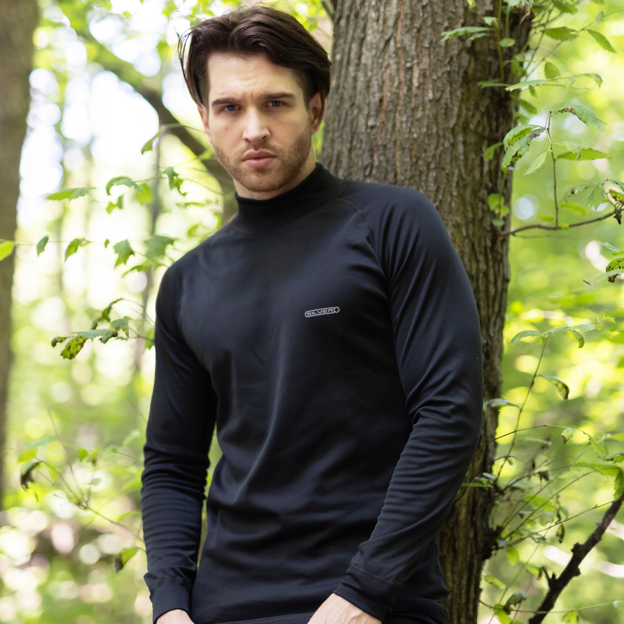 TERMOAKTYWNA BLUZA dla dzieci KOSZULKA bielizna CZARNA Ercole SILVER+ 152 Kolor czarny