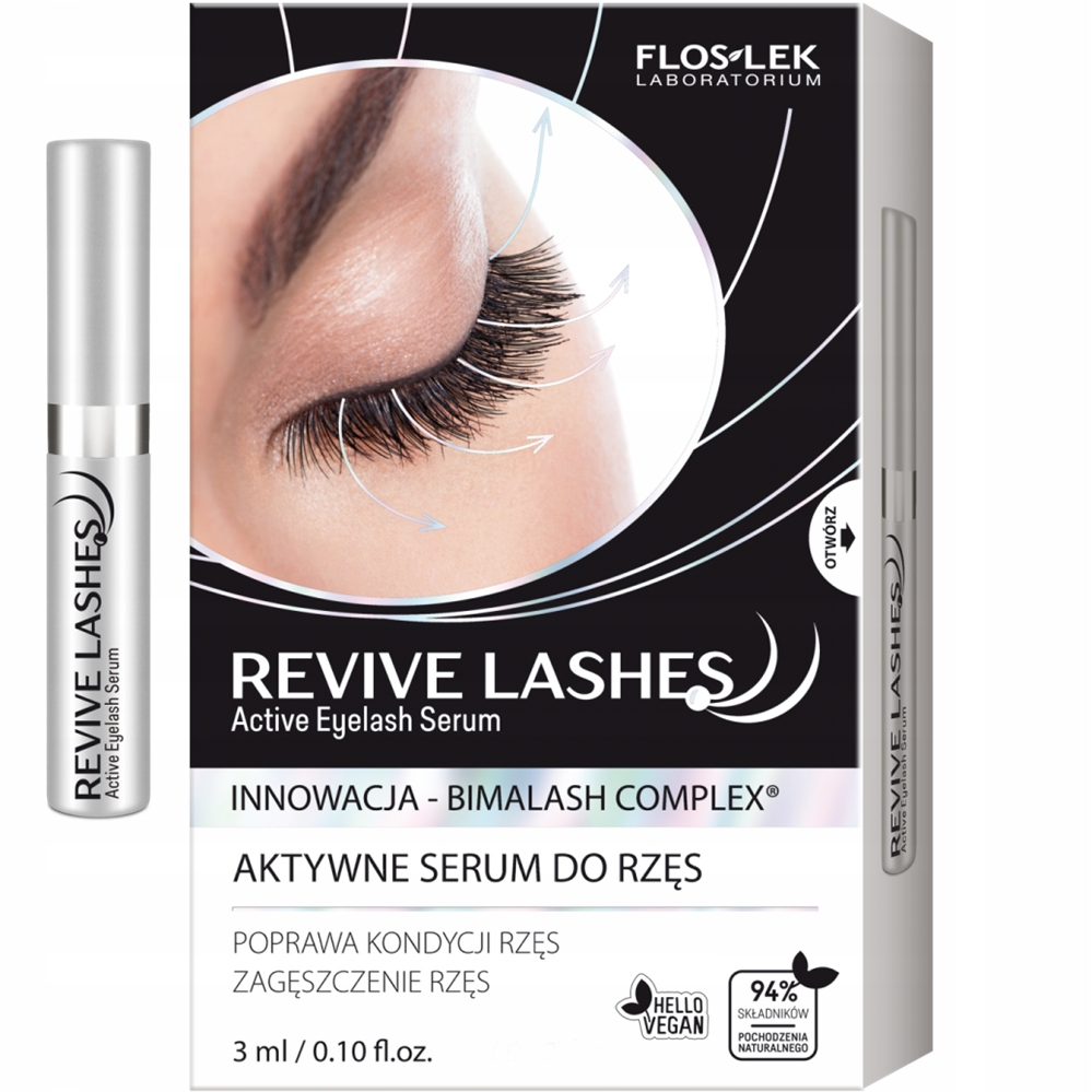 FlosLek Revive Lashes Aktivní sérum na řasy pro růst a zahuštění 5 ml
