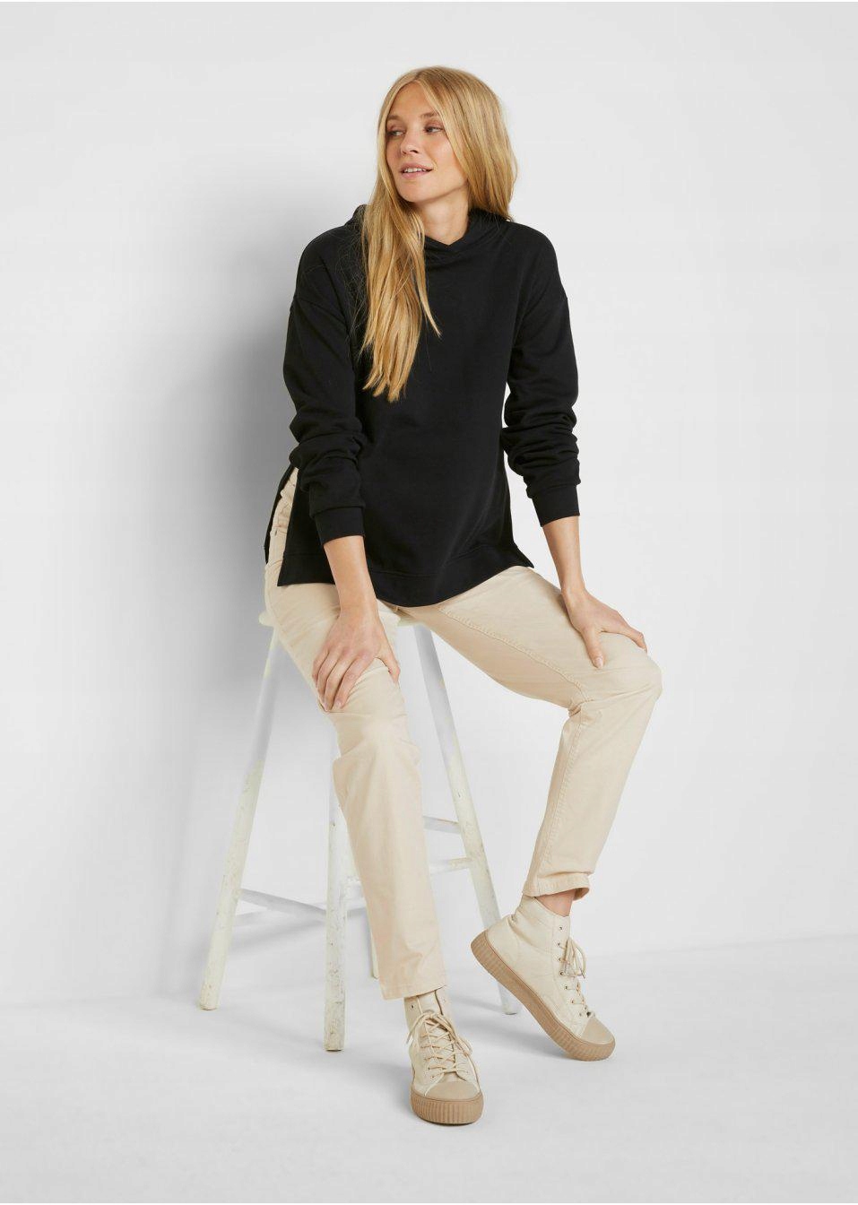 48 Bonprix _SM SPODNIE CIĄŻOWE BEŻOWE Płeć kobieta