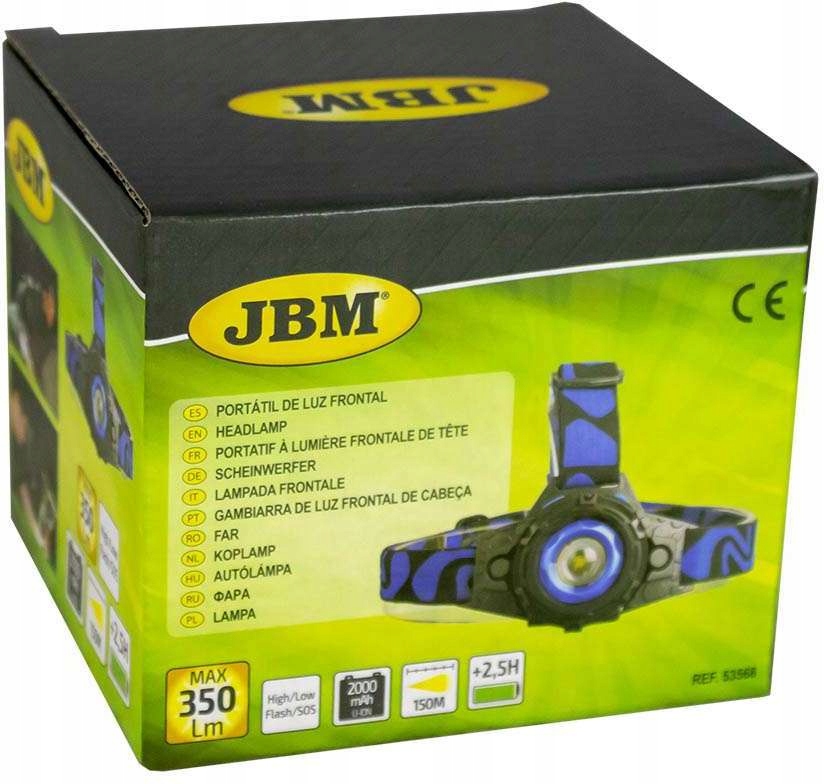Latarka na głowę, COB, 350 lm EAN (GTIN) 8435034535686