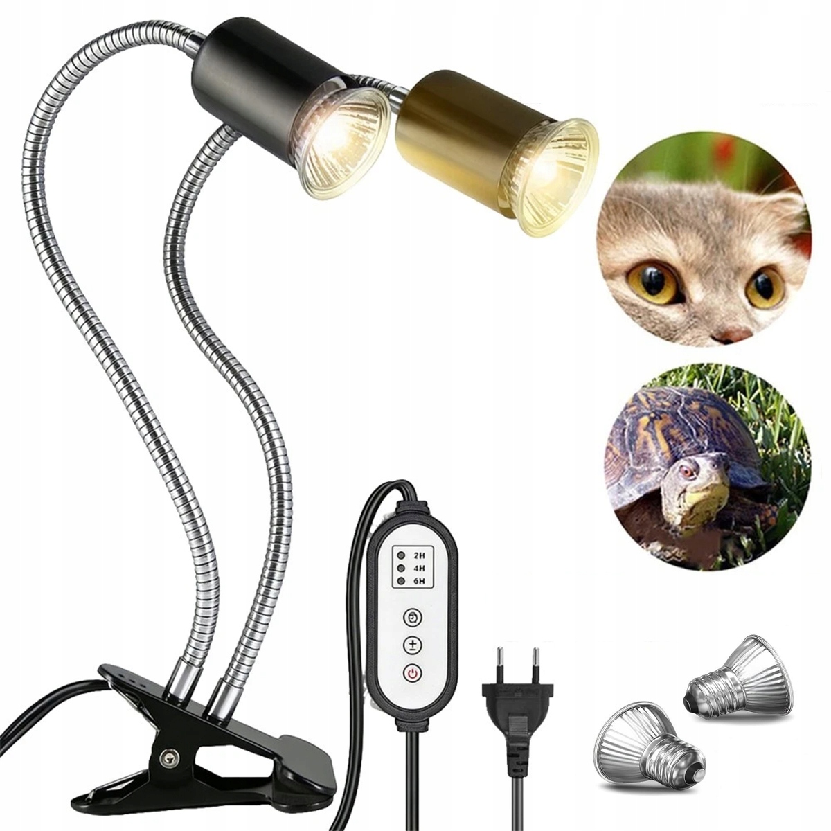 Lampa S Klipem A Držákem Do Terária S Želvou