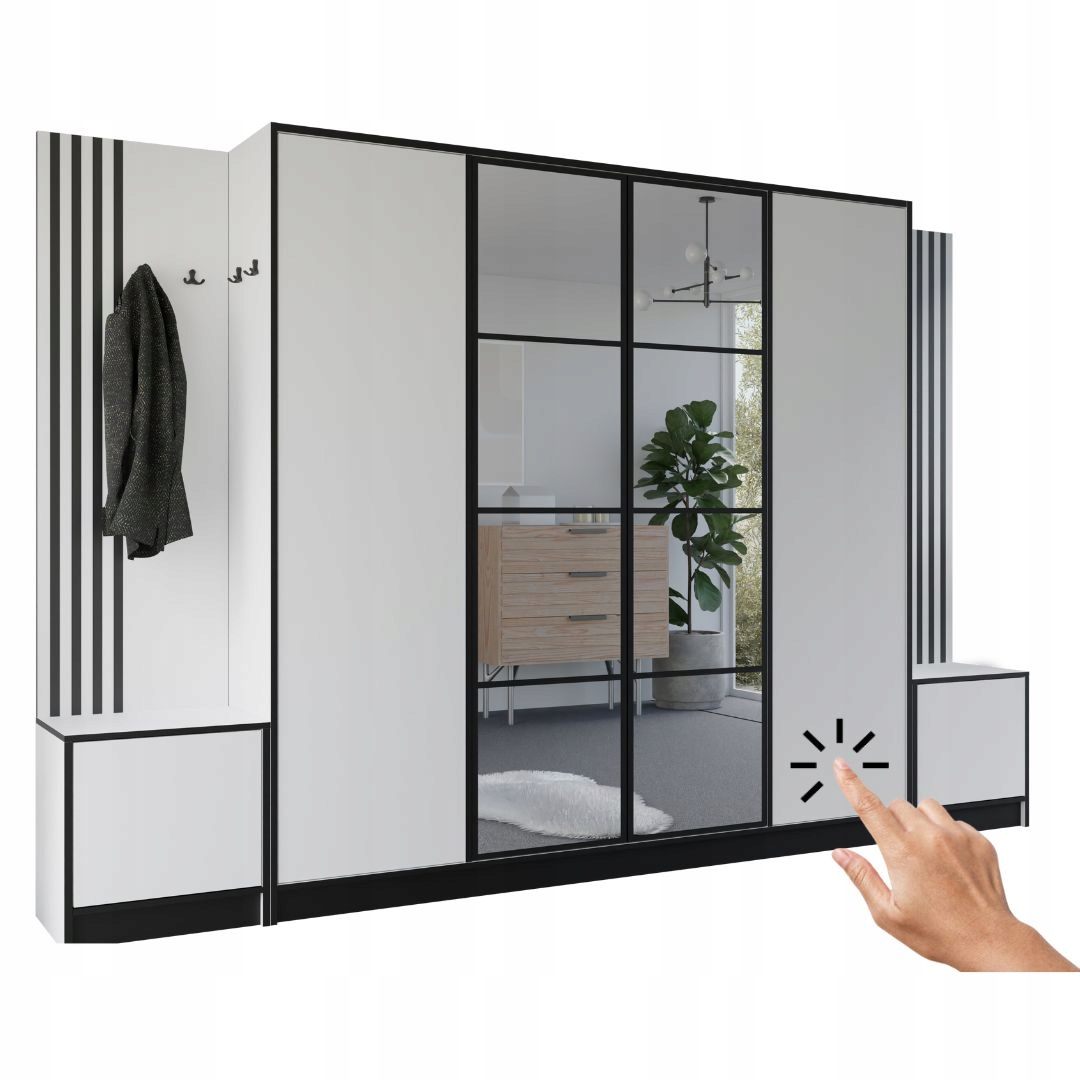 Šatní skříň Costa 17 bílá Vzor 1