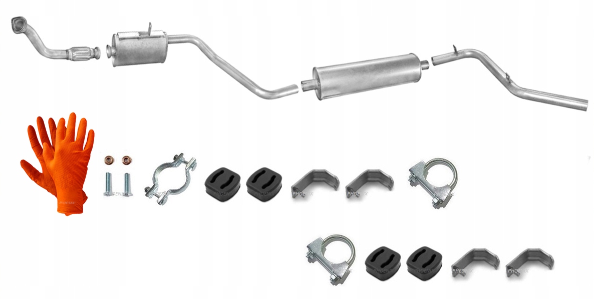 Mercedes 207D 208D 209D (1985-1989) Výfukový Systém