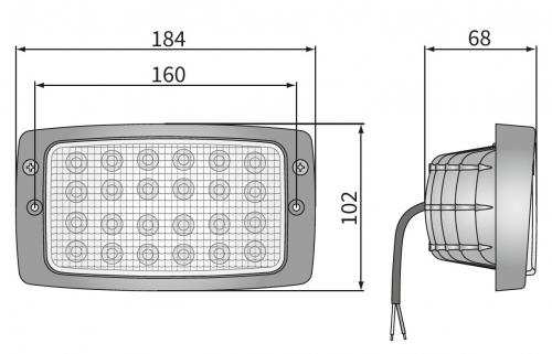 CRP2A.55350 - Светодиодная рабочая лампа, 3000lm, diffused, RLP cable