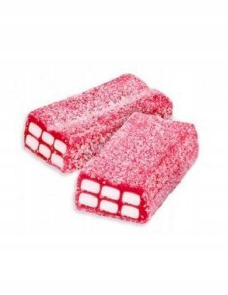 Levně Kyselé Jahodové Želatinové Cihličky 1000g