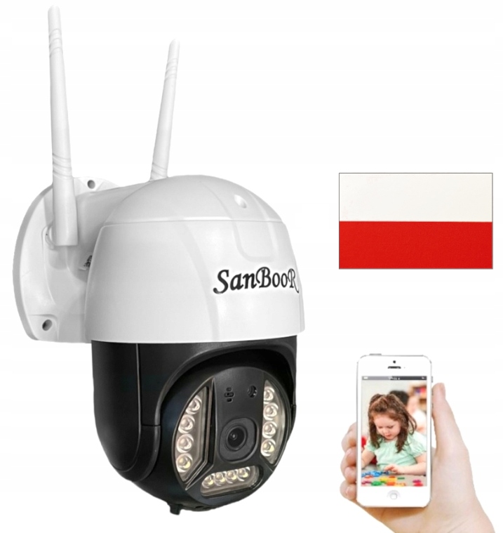 Vonkajšia kamera 4G Sim karta otočná monitoring nálepka