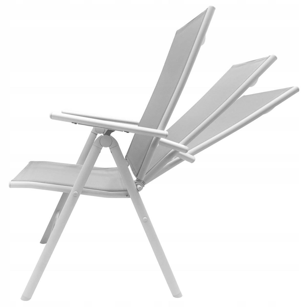 MOCNE SKŁADANE KRZESŁO OGRODOWE REGULOWANE TARAS Marka Kontrast