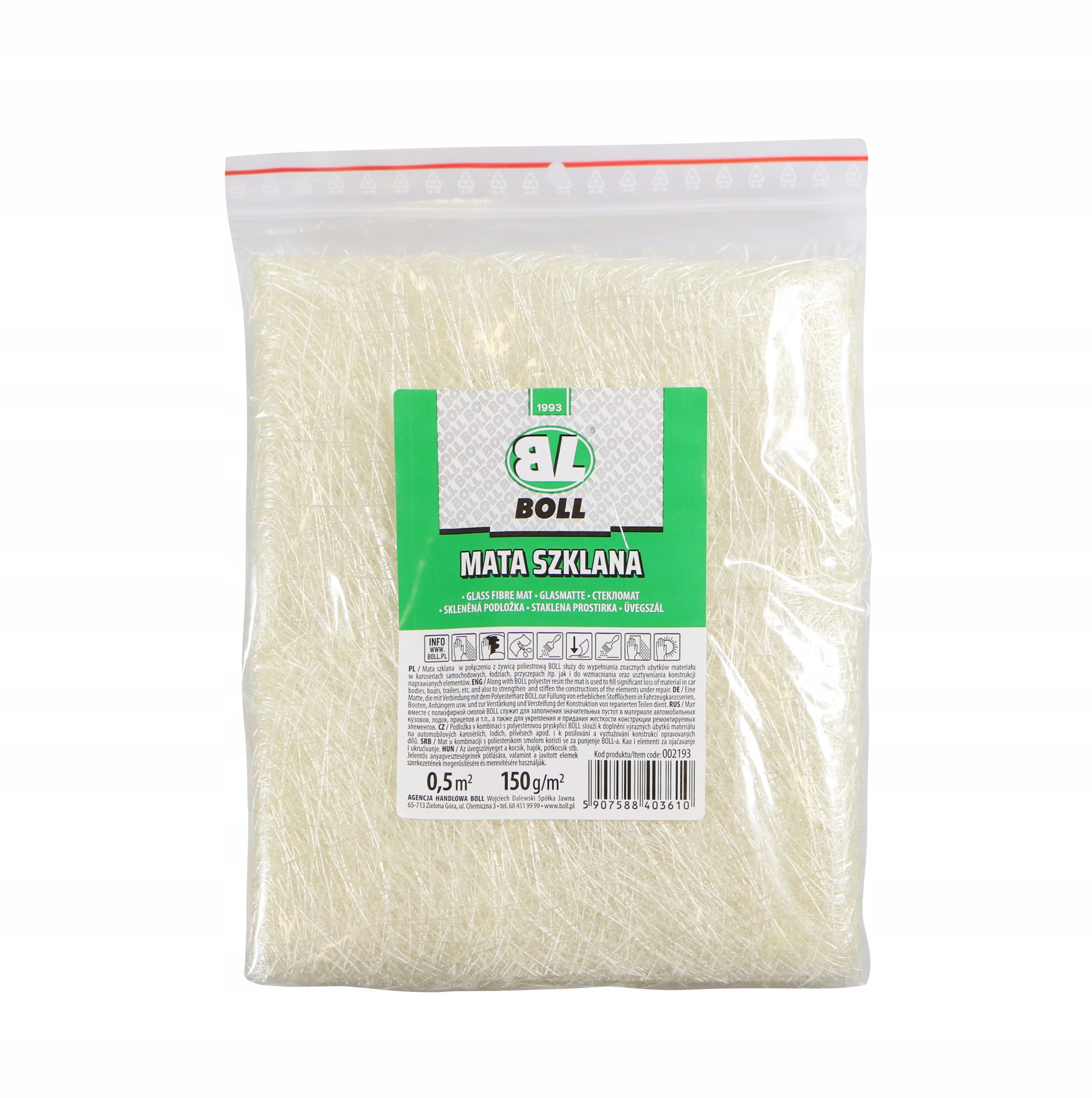 BOLL ŻYWICA POLIESTROWA + UTWARDZACZ + MATA ZESTAW Producent Boll