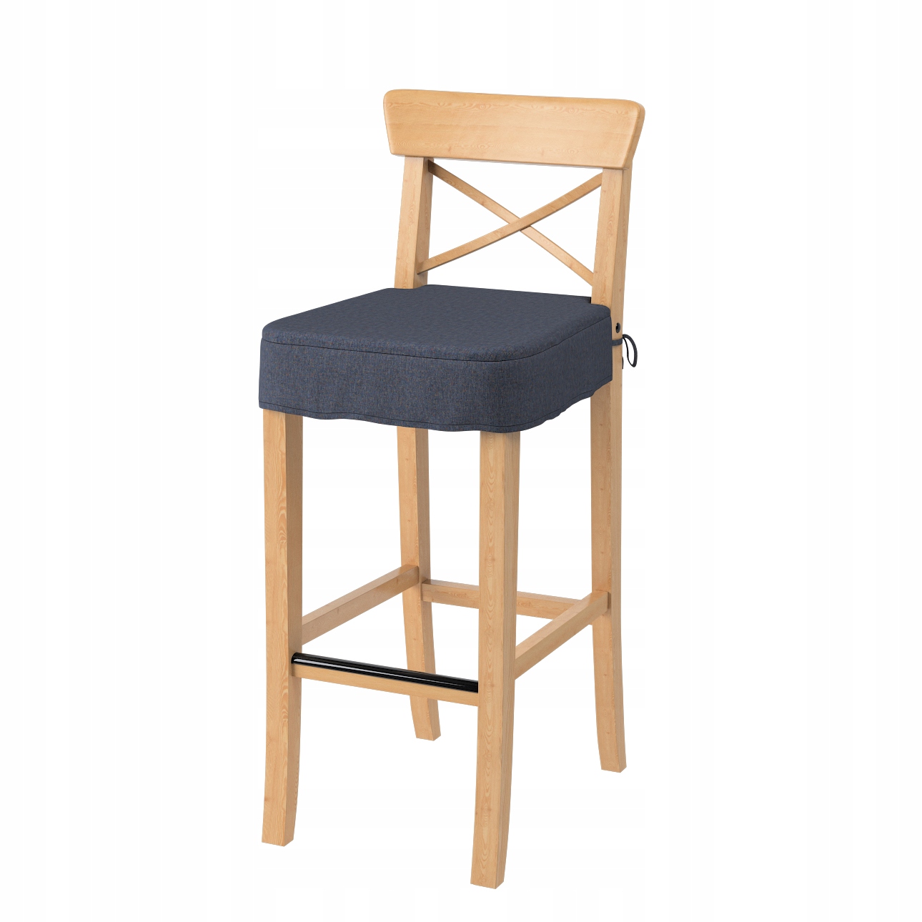 Sedák na barovou židli Ingolf Ikea modrý
