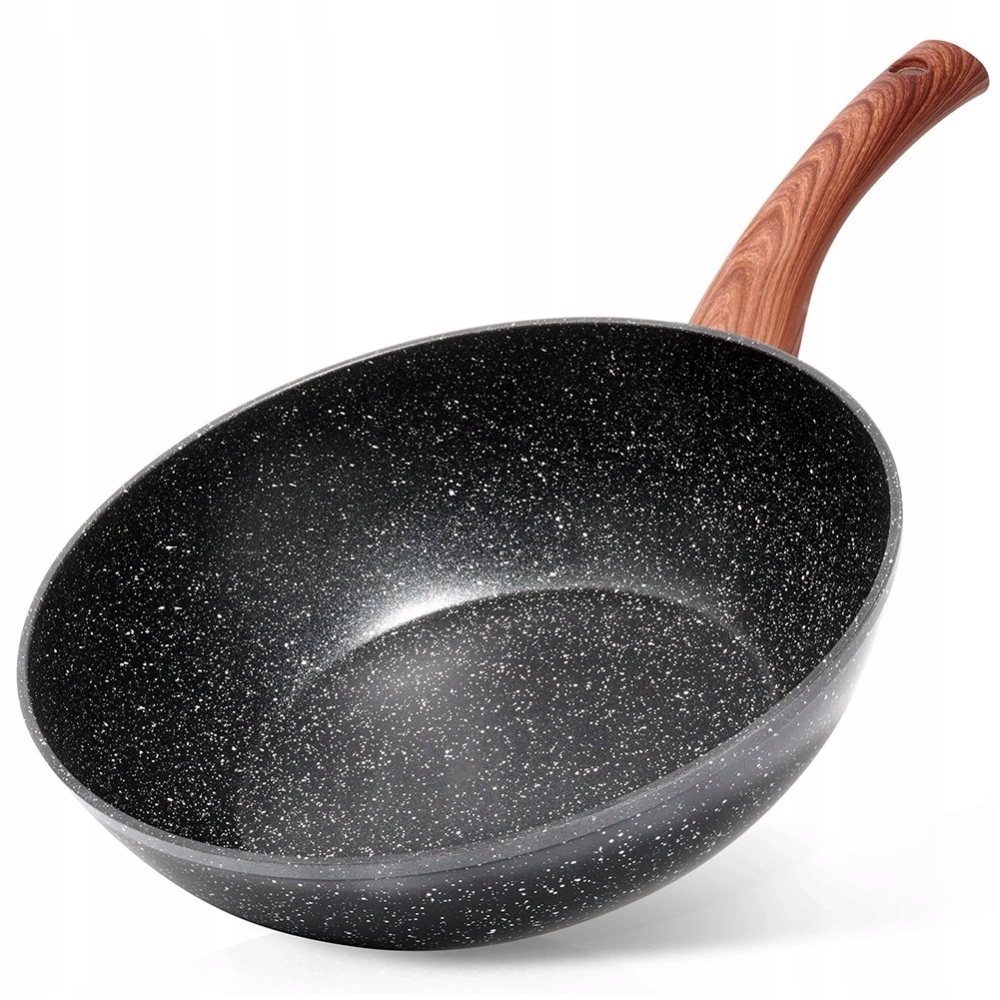 Granitová wok pánev Black&wood 28 cm