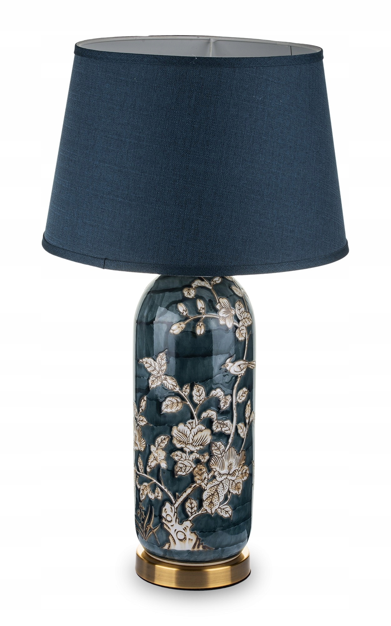 Dekoracyjan Stolová lampa s tienidlom keramická nočná lampa kvety