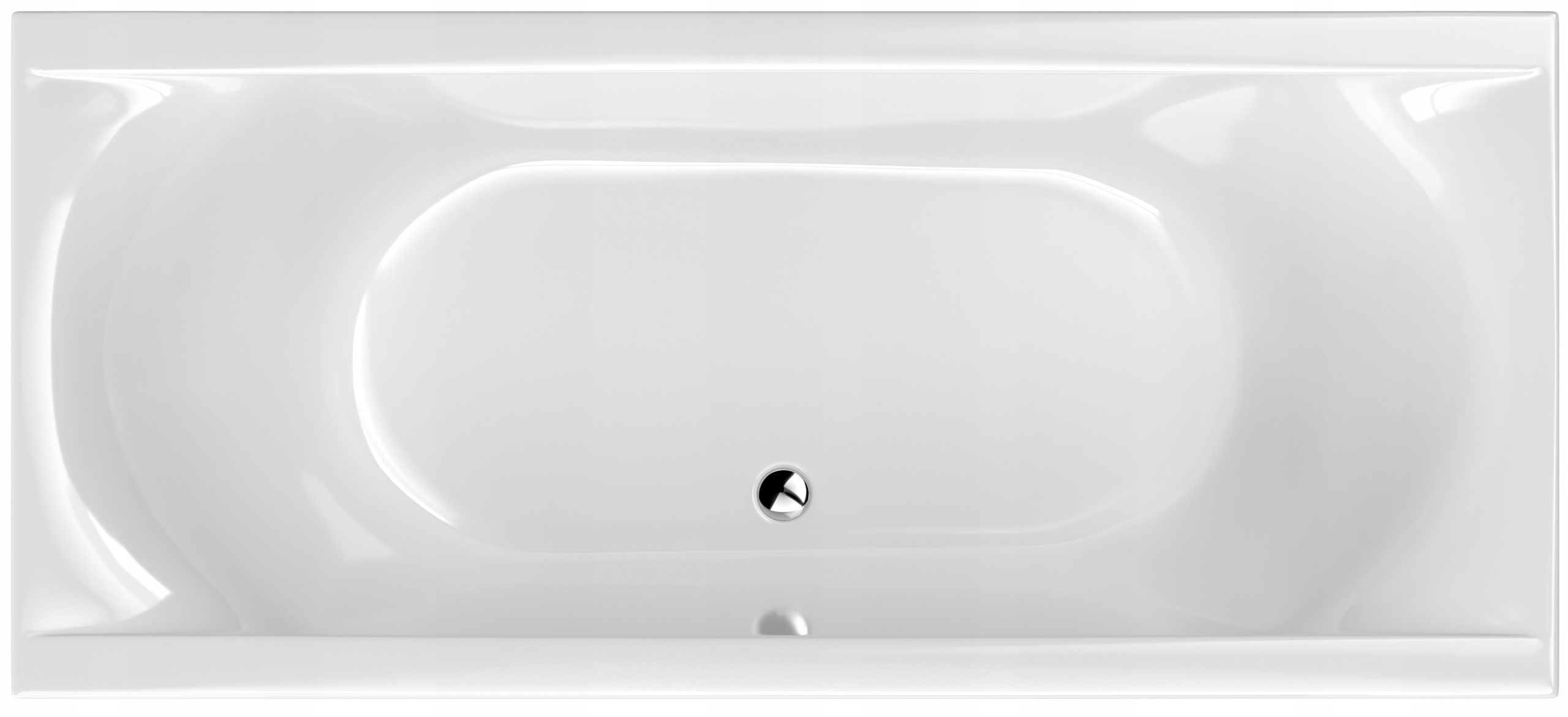Akrylová Vana 190x90 Velká Prostorná Polská Bílá