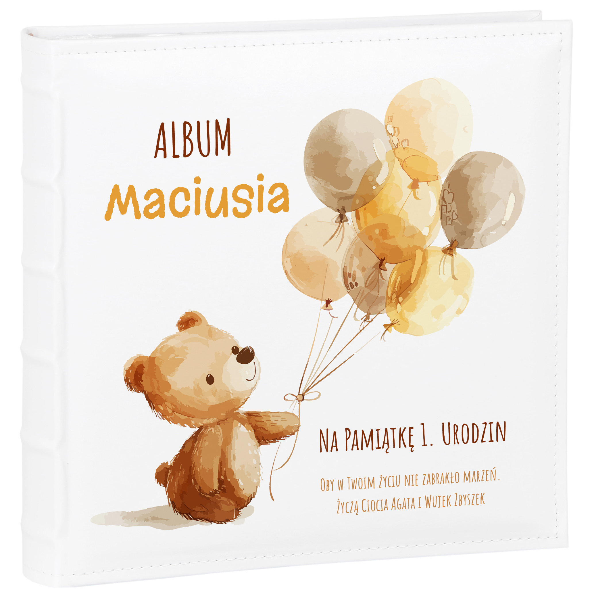 Album na zdjęcia Dziecka metryczka 600 zdjęć 10x15 Nadruk Chrzest Roczek